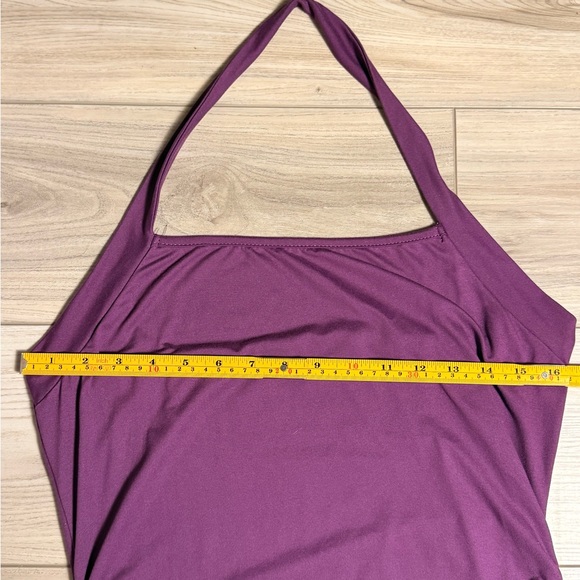SHEIN Asymmetrical Purple Halter Dress - Picture 3 of 6